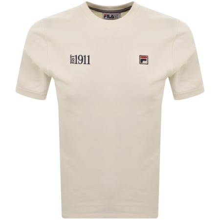 Product image for Fila Silvio Simple T Shirt Cream