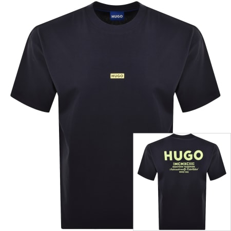 Product image for HUGO Blue Nalono T Shirt Navy