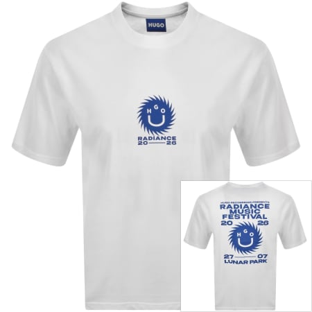 Product image for HUGO Blue Nunarix T Shirt White