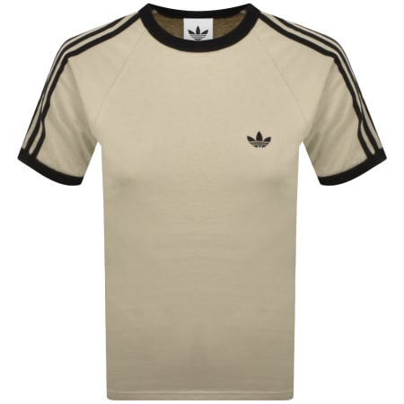 Product image for adidas Originals 3 Stripes T Shirt Stone Khaki