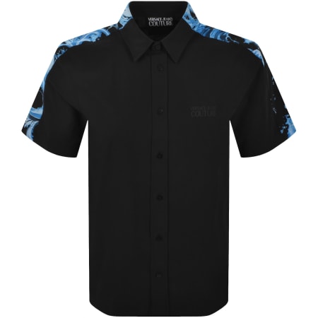 Product image for Versace Jeans Couture Contrast Print Shirt Black