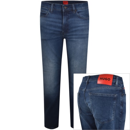 Product image for HUGO 708 Slim Jeans Mid Wash Blue