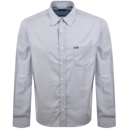 Product image for HUGO Blue Ebalto Shirt Open Blue
