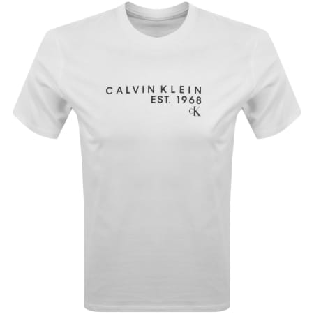 Product image for Calvin Klein Jeans Logo T Shirt White