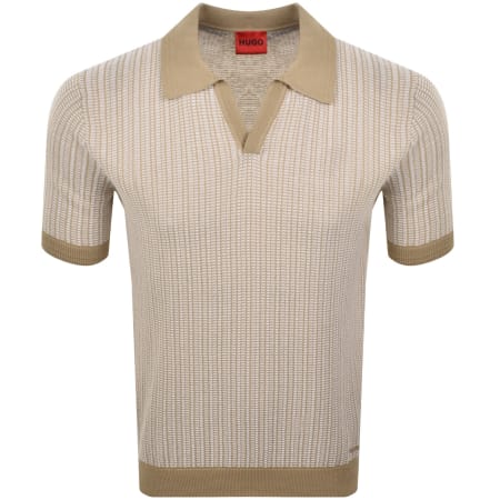 Product image for HUGO Seeroy Polo T Shirt Beige