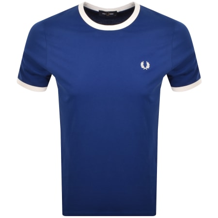 Product image for Fred Perry Ringer T Shirt Laurel Soho Eclipse