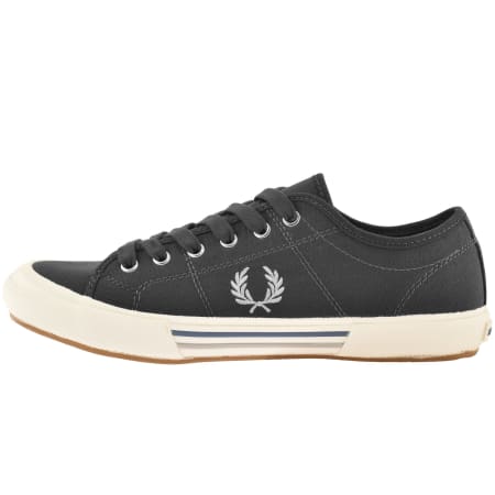 Product image for Fred Perry B708 Canvas Trainers Grey