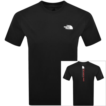 Product image for The North Face Vertical Logo T Shirt Black