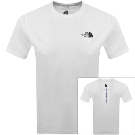 Product image for The North Face Vertical Logo T Shirt White