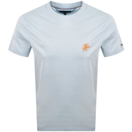 Product image for Tommy Hilfiger Script Monogram T Shirt Blue