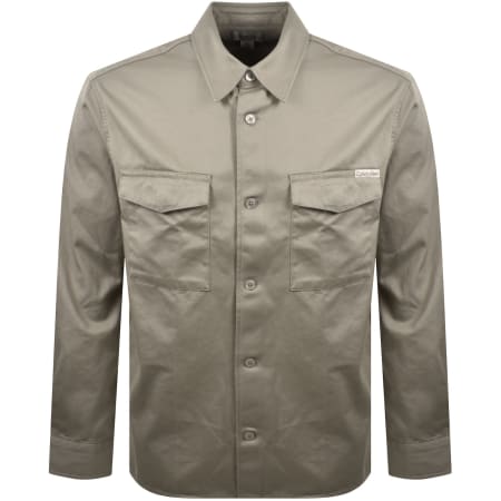 Product image for Calvin Klein Jeans Utility Relaxed Overshirt Khaki