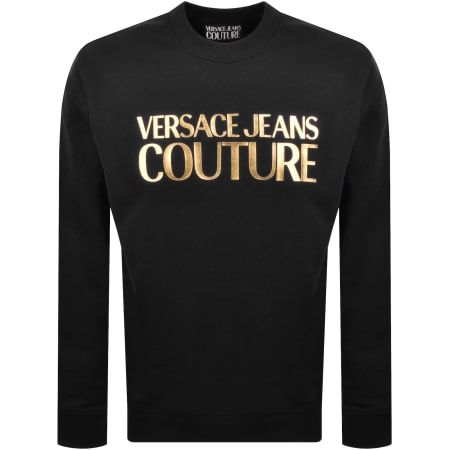 Product image for Versace Jeans Couture Logo Sweatshirt Black