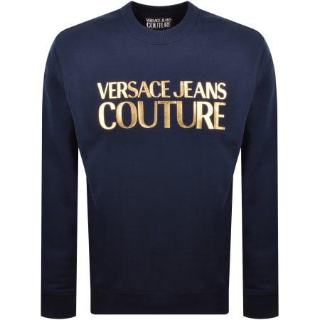 Product image for Versace Jeans Couture Logo Sweatshirt Blue