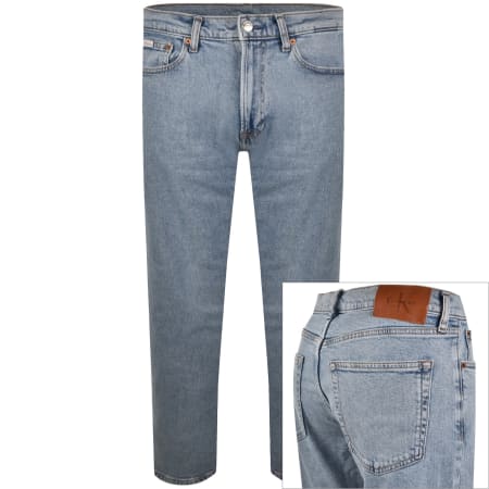 Product image for Calvin Klein Jeans Straight Fit Jeans Light Blue