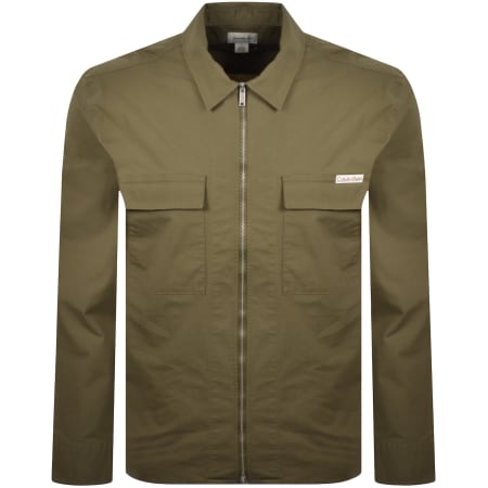 Product image for Calvin Klein Jeans Easy Fit Overshirt Green