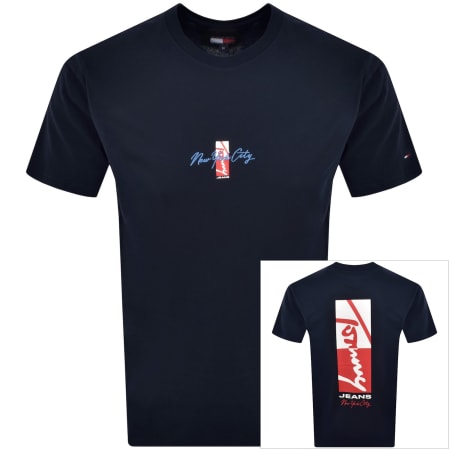 Product image for Tommy Jeans Sign Block T Shirt Navy
