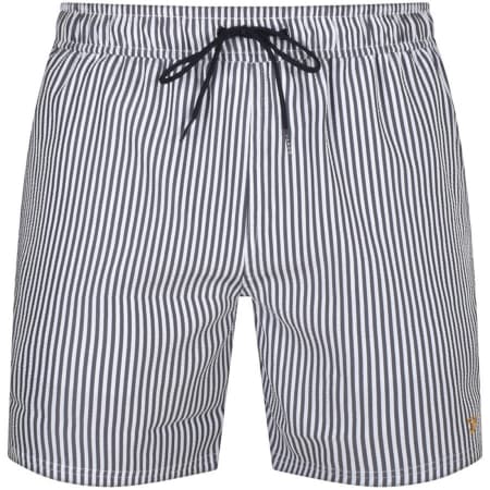 Product image for Farah Colbert Seersucker Stripe Swim Shorts Navy