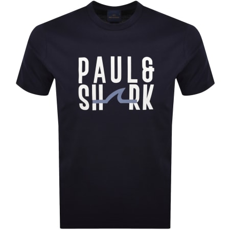 Product image for Paul And Shark Logo T Shirt Navy