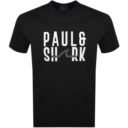 Product image for Paul And Shark Logo T Shirt Black