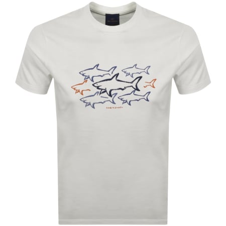 Product image for Paul And Shark Graphic T Shirt White