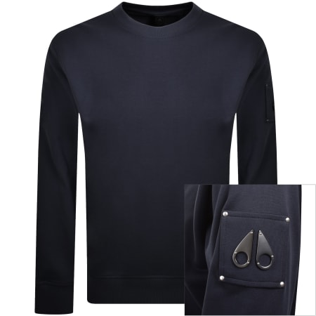 Product image for Moose Knuckles Hartsfield Sweatshirt Navy