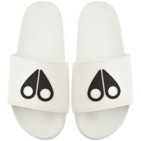 Product image for Moose Knuckles Logo Icon Sliders White