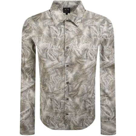 Product image for Armani Exchange All Over Print Shirt Cream