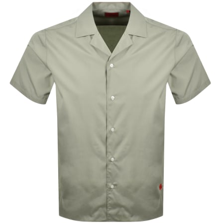 Product image for HUGO Ellino Linen Shirt Green