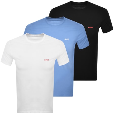 Product image for HUGO 3 Pack Crew Neck T Shirts