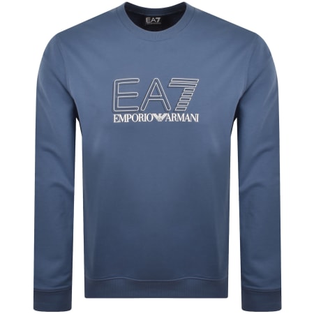 Product image for EA7 Emporio Armani Logo Sweatshirt Blue