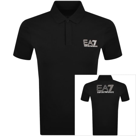 Product image for EA7 Emporio Armani Polo T Shirt Black