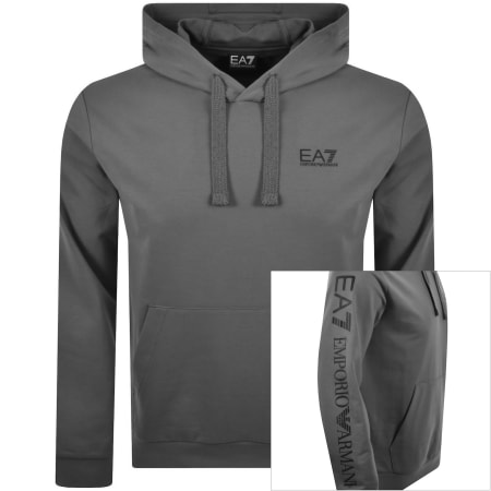 Product image for EA7 Emporio Armani Logo Hoodie Grey