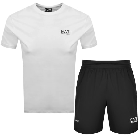 Product image for EA7 Emporio Armani T Shirt Shorts Set White