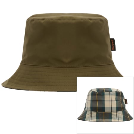 Product image for Barbour Hutton Reversible Bucket Hat Green
