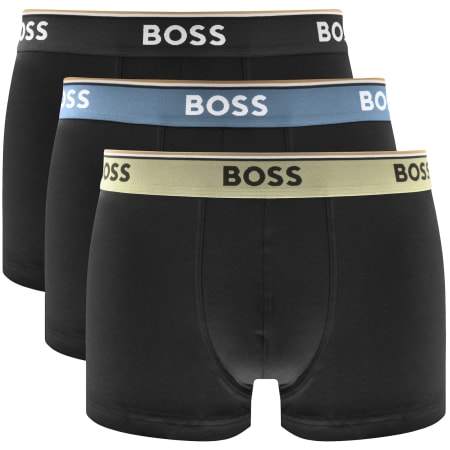 Product image for BOSS Underwear 3 Pack Power Trunks Black