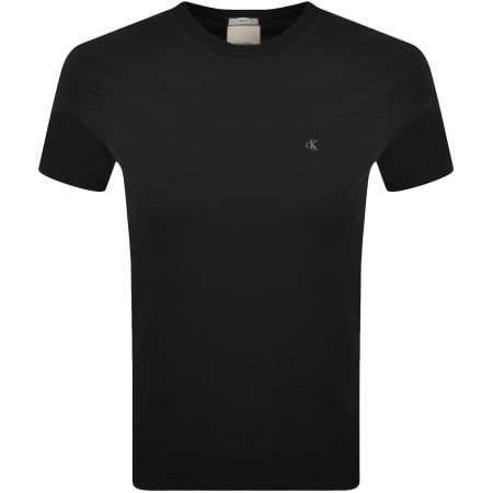 Product image for Calvin Klein Slim Fit Crew Neck T Shirt Black