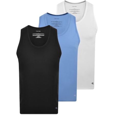 Product image for Calvin Klein 3 Pack Vests Black