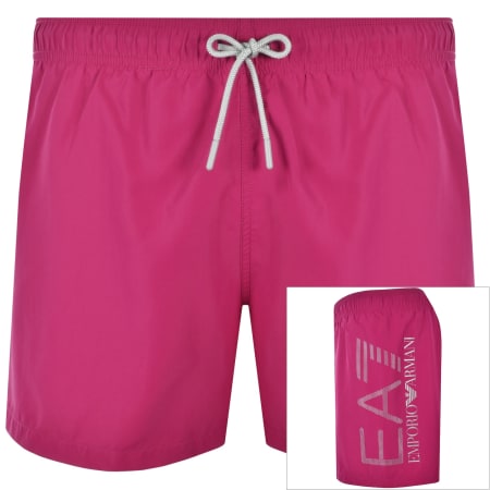 Product image for EA7 Emporio Armani Logo Swim Shorts Pink