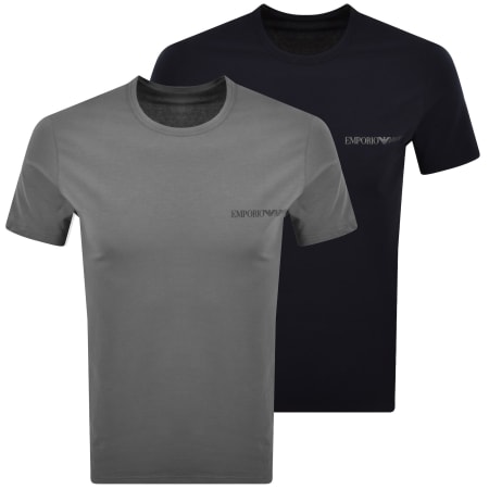 Product image for Emporio Armani 2 Pack Logo T Shirts