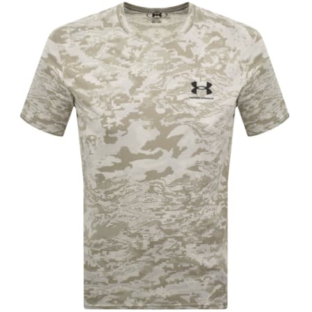 Product image for Under Armour Camo Short Sleeve T Shirt Beige