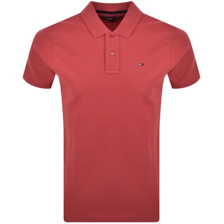 Product image for Tommy Jeans Tipped Polo Shirt Red