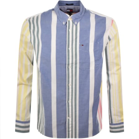 Product image for Tommy Jeans Oxford Fun Stripe Shirt Ecru