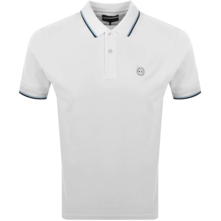Product image for Marshall Artist Tipped Polo T Shirt White