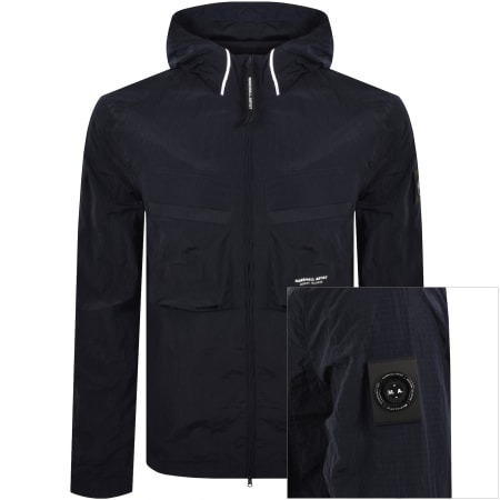 Product image for Marshall Artist Sicuro Hooded Overshirt Navy