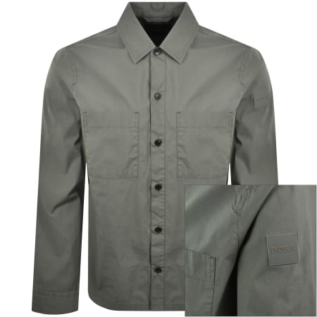 Product image for BOSS Lockyo Overshirt Green