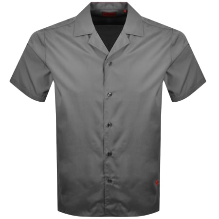 Product image for HUGO Ellino Linen Shirt Grey