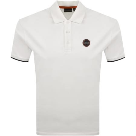 Product image for Napapijri E Badge Polo T Shirt White