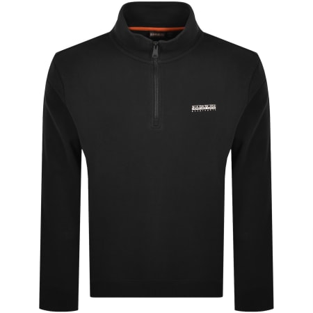Product image for Napapijri B Small Box Half Zip Sweatshirt Black