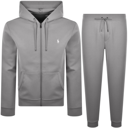 Product image for Ralph Lauren Full Zip Hooded Tracksuit Grey