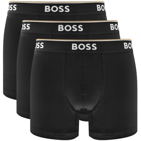 Product image for BOSS Underwear 3 Pack Long Boxer Briefs Black